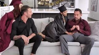 Swap My Daughter: Graduation Gift - Dad & Quinton Fuck Stepmoos Danni Rivers & Jada Koi