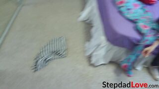 Busty teen Casey Ballerini POV screwed by her lucky stepdad