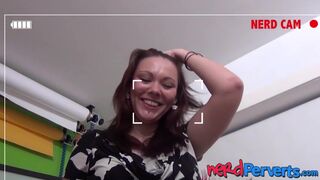 Reluctant amateur Bella Star finally has a taste of my cock on camera