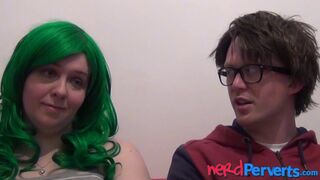 Busty and chubby Tattiana craves to taste nerds smelly cock