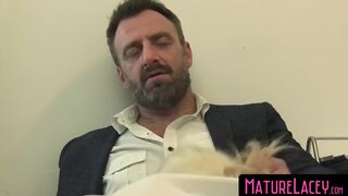 MatureLacey.com - Naughty granny Lacey Star's doggystyle fucking and cum swallowing pleasure