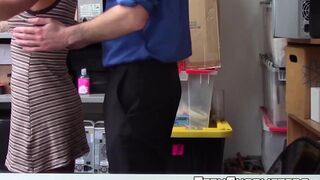TEEN SHOPLIFTERS - Pretty ebony smashed hard from the back for stealing